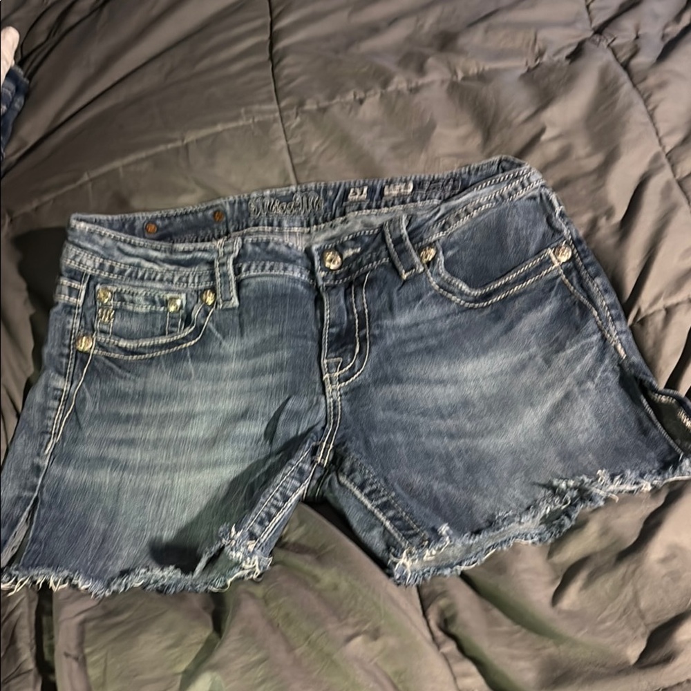 Miss Me cut off shorts. Size 31 cut them off at the end of last Summer.